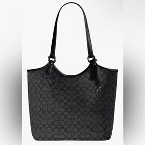 Coach Canvas Coated Day Tote with Detachable Zip Pouch